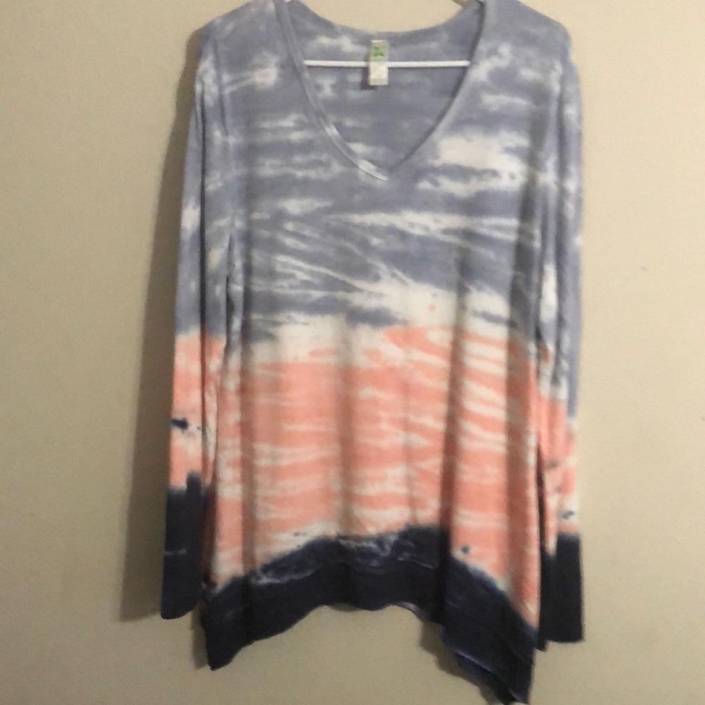 Spring like colors long sleeve shirt. It has been worn once. Great condition.